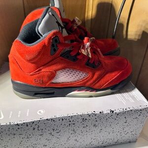 Nike Kids Red and Black Sneakers